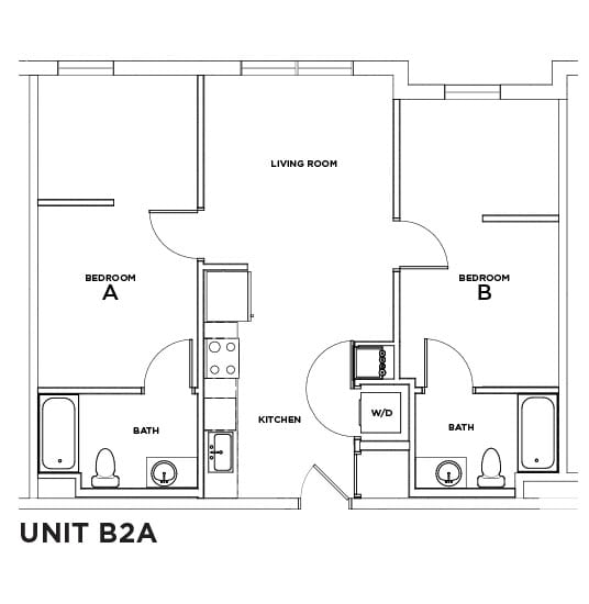 Birch Floor Plan The Standard at State College